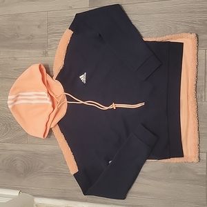ADIDAS Navy blue/pink hoodie